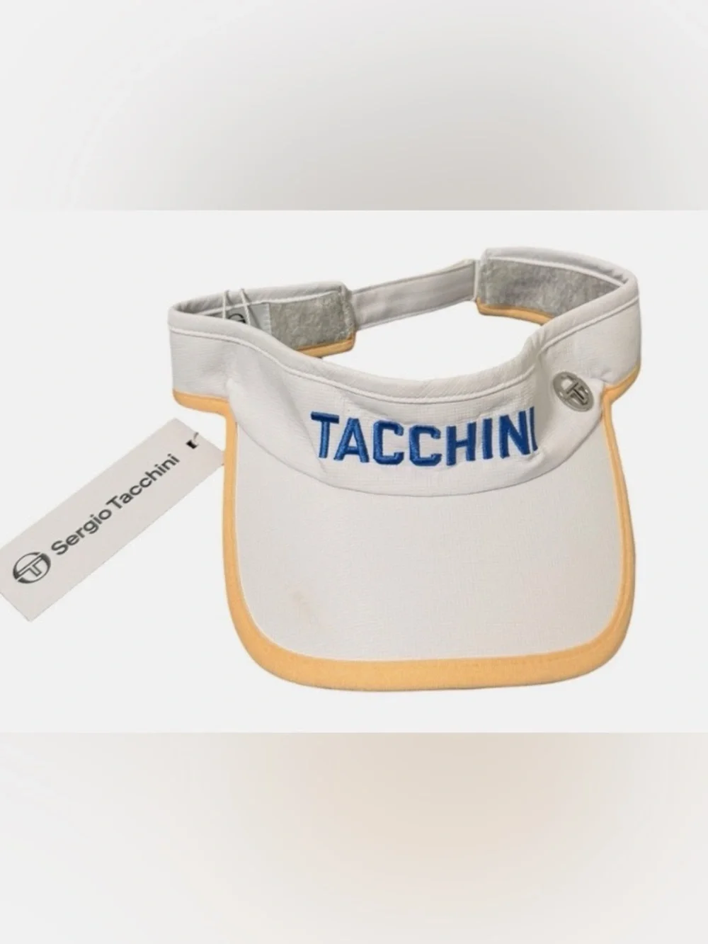 Tacchini Sports Visor Unisex Terry Cloth Sweatband Ripstop Fabric NWT 0rig: $48
